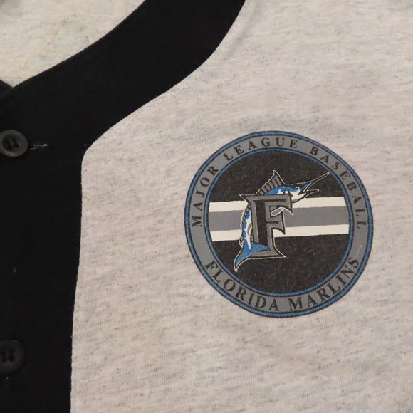 Vintage 1993 FLORIDA MARLINS Home Run Team Gray Jersey Large - Picture 3 of 7